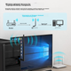 Бездротовий мережевий USB-адаптер EDUP AX900, WiFi 6 дводіапазонний 5G Bluetooth 5.3 з двома входами, приймач WiFi для настільного комп'ютера та ноутбука з зовнішньою антеною EP-AX900 - изображение 9