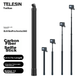 Селфі-палиця TELESIN для DJI Action 4/5 Pro GoPro 12/13 Insta360 X4 вуглецеве волокно 2.7 м - зображення 2