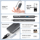 Док-станция Lenovo Type-C, USB-C кардридер, HDMI-адаптер для зеркального отображения экрана 4K60 Гц, адаптер для гигабитного Ethernet-порта, удлинительный кабель-разветвитель, многопортовый USB-конвертер - изображение 3