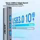 Док-станция расширения Acer Type-C, концентратор USB 3.0, разветвитель гигабитного Ethernet-порта, сетевой кабель-адаптер для ноутбука, преобразователь RJ45, док-станция расширения для настольного компьютера. - изображение 3