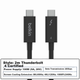 BELKIN Thunderbolt 4 Expansion Screen Mirroring, USB Full-Function Data Cable, 2-метровый удлинитель для ноутбука для 8K@60Hz, кабель Type-C, быстрая зарядка 100 Вт, 40 Гбит/с - изображение 2