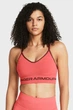 Жіночий спортивний кораловий топ UA Seamless Low Long Bra Under Armour XS 1357719-811 - зображення 1