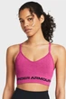 Жіночий спортивний топ UA Seamless Low Long Htr Bra Under Armour XS 1357232-686 - зображення 2