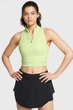 Жіночий салатовий топ Run Anywhere Crop Tank Under Armour L 1386344-383 - зображення 1