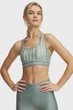 Жіночий м'ятний топ з візерунком Crossback Mid Print Under Armour XS 1361042-348 - изображение 1