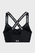 Жіночий чорний топ UA Infinity High Zip 2.0 Bra Under Armour L A-C 1384118-001 - изображение 5
