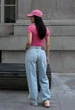 Жіночі джинси Staff 2511 light blue wide leg 40 - зображення 6