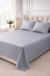 Простынь с наволочками Maison Dor Satin Led Sheet Grey сатин 240*260 см, 50*70 см серая - изображение 2