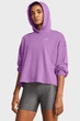 Жіноче фіолетове худі UA Rival Terry OS Hoodie Under Armour MD 1382736-560 - изображение 1