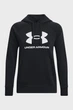 Жіноче чорне худі UA Rival Fleece Big Logo Hdy Under Armour XL 1379501-001 - изображение 5