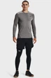 Чоловічий сірий термореглан UA CG Armour Fitted Crew Under Armour XXL 1366068-020 - изображение 2