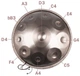 Ханг Fzone HP22I9N-Gold Eye - Handpan Drum 22" - зображення 7