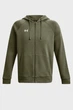 Чоловіче зелене худі UA Rival Fleece FZ Hoodie Under Armour XXL 1379767-390 - изображение 5