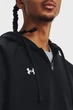 Чоловіче чорне худі UA Rival Fleece FZ Hoodie Under Armour L 1379767-001 - изображение 4