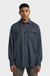 Чоловіча темно-синя сорочка CPO Regular Shirt l/s G-Star L D23583,D913 - изображение 1