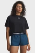 Жіноча чорна футболка UA Rival Boxy Tee Solid Under Armour L 6011064-001 - изображение 1