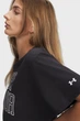 Жіноча чорна футболка Rival OS Campus Tee-BLK Under Armour XS 6007883-001 - изображение 3