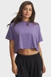 Жіноча фіолетова футболка UA Rival Boxy Tee Solid-PPL Under Armour MD 6011064-520 - изображение 1
