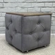 Пуф-трансформер 5в1 Остін-1 зі столиком сірий риголетто рама чорна Mangalzavod - изображение 1