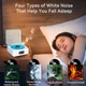 Bluetooth колонка нічник проектор зоряного неба дитячий Wave Atmosphere Speaker KW03 з RGB підсвіткою проектор океану для сну портативна для спальні дитячої з будильником дисплеєм акумулятор 1500 мАг 5Вт BT 5.0 AUX TF карта - зображення 6