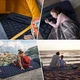Матрас надувной туристический с подушкой 190x60x5см с чехлом Чорний - зображення 4