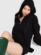Женское худи Victoria's Secret (856931433295) Campus Fleece Tunic Hoodie L черное - изображение 1