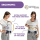 Дитяча ергономічна переноска Chicco Boppy ComfyGrow 0+ до 15 кг Світло-сіре (647793) (8058664175949) - зображення 3