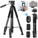 Штатив K&F Concept S255A3 + BV01 (KF09.126) – відеоштатив з рідинною головою для плавної зйомки - изображение 1