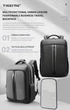 Городской Рюкзак 30л для путешествий Tigernu T-B9600 для ноутбука 15,6" GREY 30 л Серый (T-B9600GR) - изображение 3