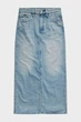 Жіноча блакитна джинсова спідниця Viktoria G-Star RAW 26 D24385,D436 - изображение 4