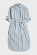 Жіноче блакитне плаття біля смужку Long Shirt Dress Wmn G-Star RAW XS D24625,D592 - зображення 5