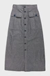 Жіноча сіра спідниця Button down long pkt skirt G-Star 25 D23257,D123 - изображение 4