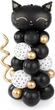 Bukiet balonów PartyDeco Kotek 83 x 140 cm Czarny (5900779142527) - obraz 2