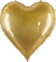 Balon foliowy PartyDeco Serce XXL 136 x 129 cm Złoty (5904555008496) - obraz 2