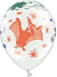 Balony PartyDeco Dinozaury Pastel pure 30 cm Białe 50 szt (5901157492234) - obraz 4