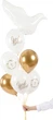Повітряні кульки PartyDeco Pastel Pure God Bless 30 см Білі 50 шт (5900779197008) - зображення 3
