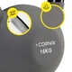 Гиря металлическая Cornix 16 кг с виниловым покрытием XR-0438 Grey/Black - изображение 2