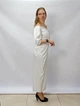 Сукня VSV (12491) колір Молочний матеріал атлас розмір 44 - изображение 4