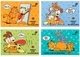 Набор альбомов для рисования Kite Garfield Retro/Classic 12 листов на скобе 4 шт (GF26-241/4) - изображение 1