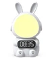Дитячий годинник з будильником Кролик Rabbit clock with LIGHT WHITE - зображення 1