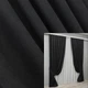 Комплект готових штор VR-Textil Мікровелюр Petek YL № 2017ш Чорний 150х290 см 2 шт (33-1010) - зображення 1