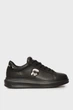 Чоловічі чорні шкіряні снікерси KAPRI MENS Karl Lagerfeld 42 KL52530N - зображення 1
