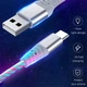 Світлодіодний кабель USB–Type-C з підсвіткою RGB | Швидка зарядка та передача даних | LED кабель для смартфона - изображение 3