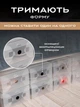 Коробки органайзеры для хранения обуви и вещей ящики с крышкой VMHouse пластиковый большой набор коробок 10шт боксы для игрушек в прозрачный шкаф (0148-0010) - изображение 8