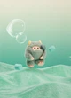 Kolekcjonerska pluszowa zabawka 10/10 Toys z kółkiem Giggle Monster Słodkie sny (6978646711359) - obraz 3