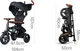 Rower dziecięcy Qplay Rito Deluxe Składany Trójkołowy Brązowy (5061047481646) - obraz 3