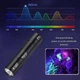 Фонарик ультрафиолетовый Alonefire SV98, 365nm (77*17mm) на аккумуляторе, с зарядкой по Type-C, 300lm, 3W, Black - изображение 8