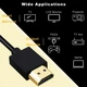 Кабель HDMI Slim, 2K 144Hz (4K 60Hz), Тонкий(3.2mm), 2m(200cm), Black - зображення 4