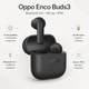 Бездротові навушники Oppo Enco Buds3 12 мм Bluetooth 5.4 48h IP55 Slate Black - зображення 2