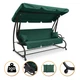 Большая садовая качель 4-местная на 300 кг с подушками LEOBRO Luxury Plus Green (LB-1050) - изображение 1